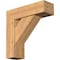 Ekena Millwork Traditional Craftsman Smooth Bracket w/ Offset Brace, Western Red Cedar, 7 1/2"W x 24"D x 24"H BKT0806X24X24TRA04SWR - alternate 1